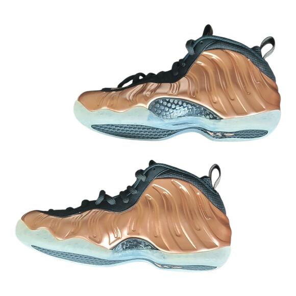 Nike Air Foamposite One Metallic Copper Lace Up‎ Sneakers Men's Size 7.5 US - Picture 5 of 10